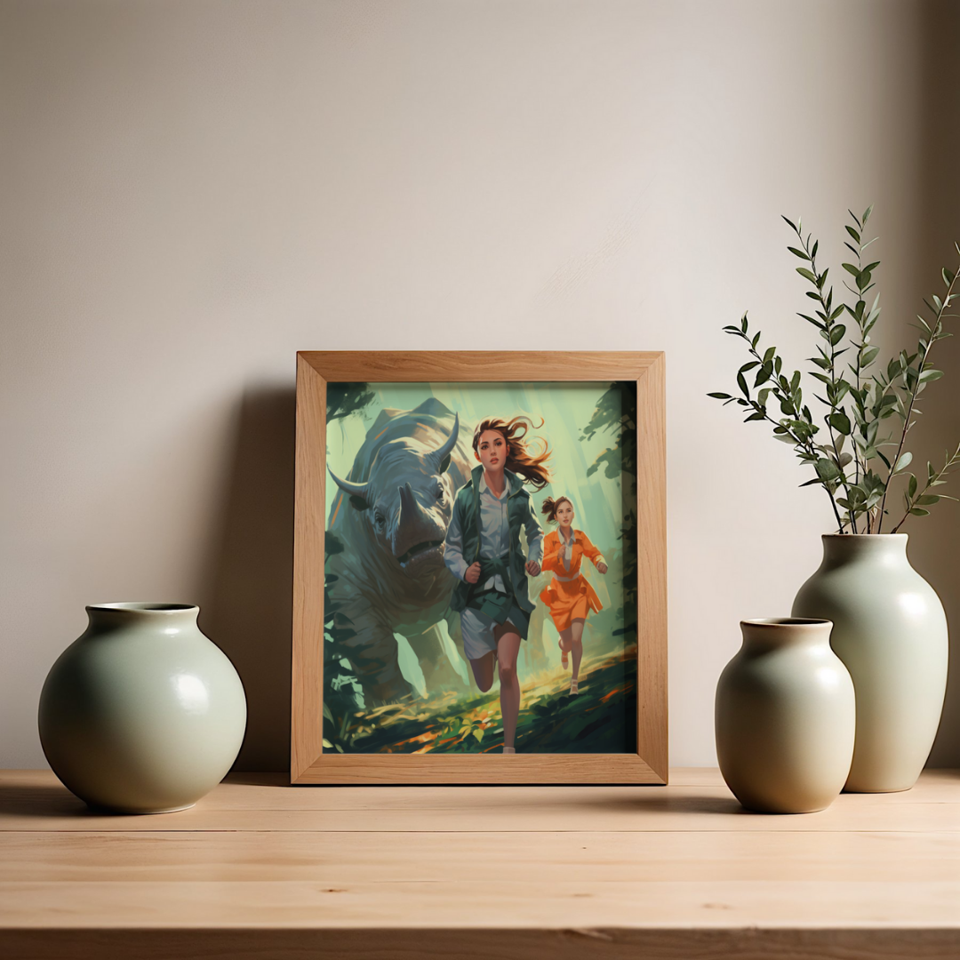 Rio Sci-Fi Mars Mission Printed Wall Frame Picture - lll