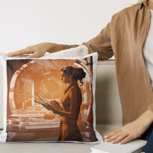 Rio Sci-Fi Mars Mission Printed Cushion II
