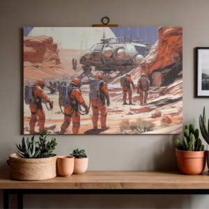 Rio Sci-Fi Mars Mission Printed Wall Frame Picture